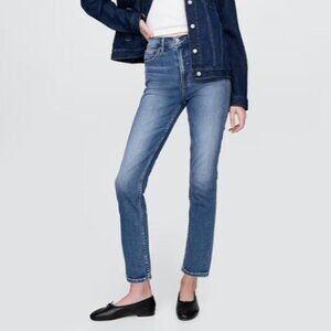 Gap High Rise Vintage Slim Jeans, Size 28R, Medium Indigo